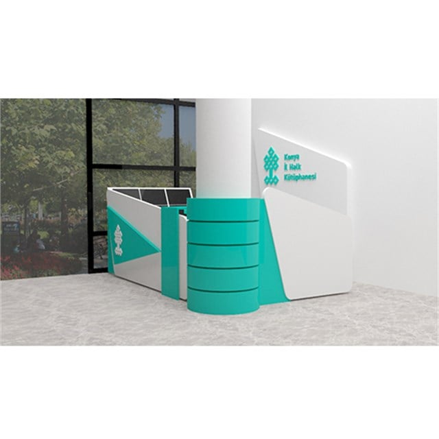 Kütüphane Girişi Banko Tasarımı