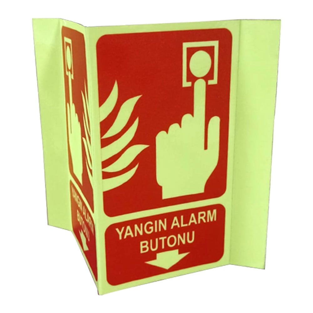 lmn1Lümen Folyo Yangın Uyarı Buton Levhası (Işık Yansıtır))Yangın LevhalarıOkularenkkat
