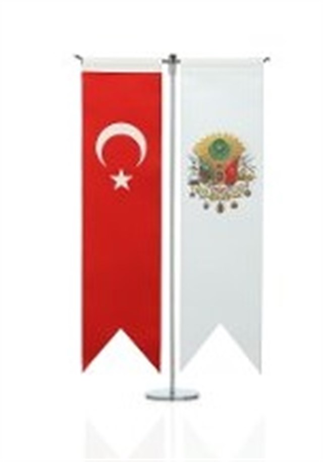 Masa Bayrak Direği İkili Nikel T Telli