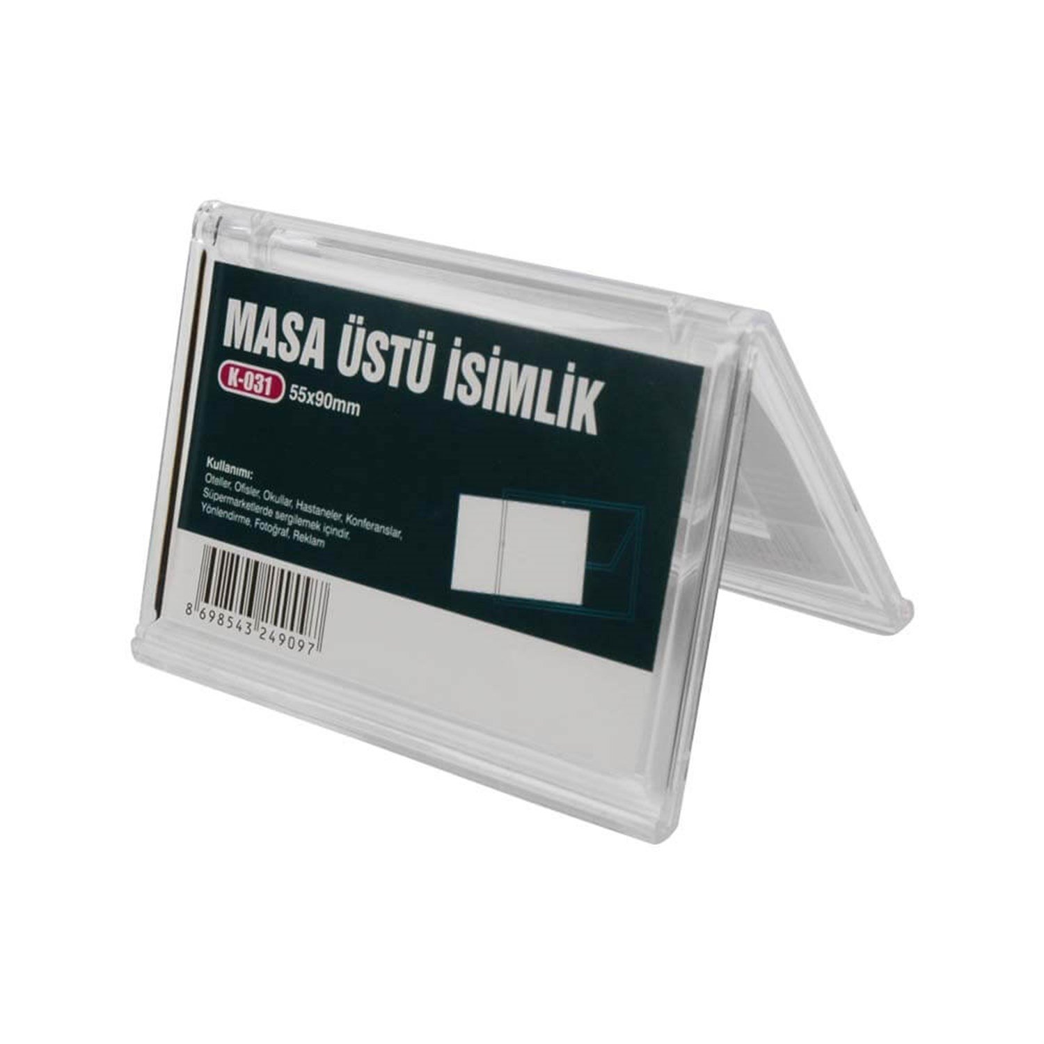 Masaüstü İsim-Reklam Standı(55X90mm)
