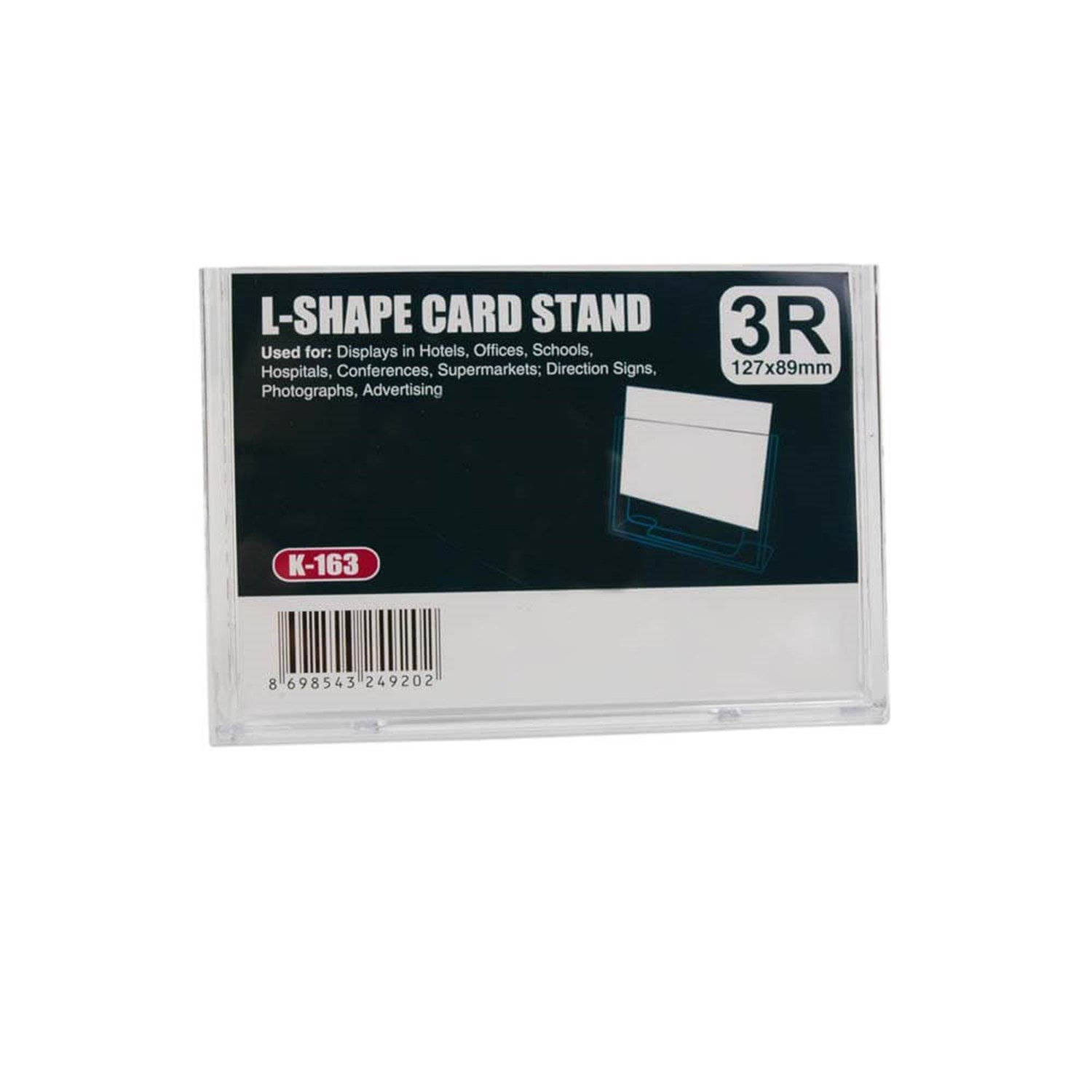 Masaüstü Yatay Föylük L Tipi(127X89mm)