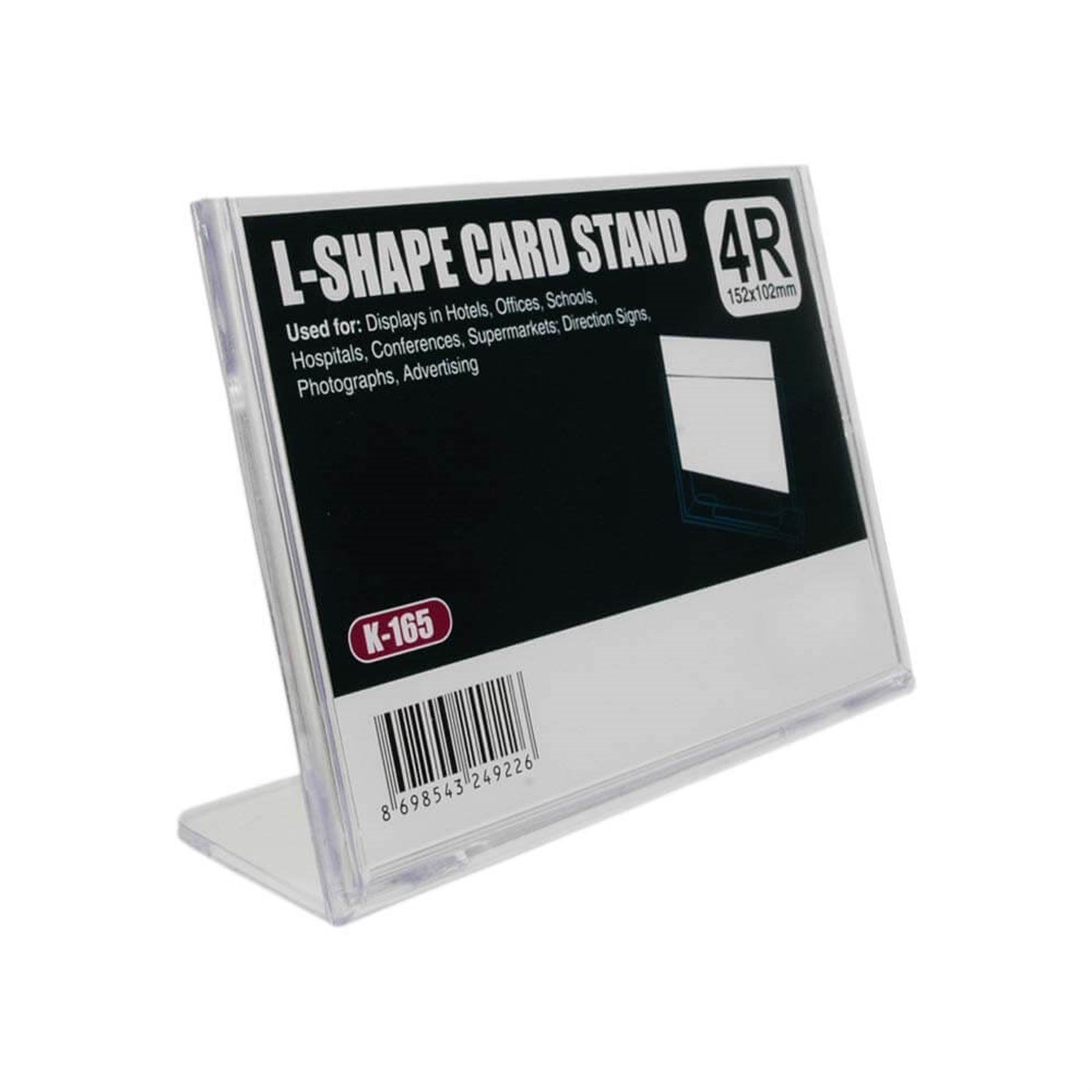 Masaüstü Yatay Föylük L Tipi(152X102mm)