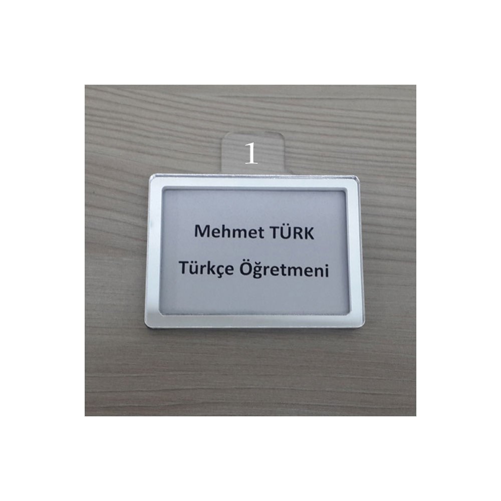 Öğrenci ve Öğretmen Dolap İsimliği (5,5x7,5cm)