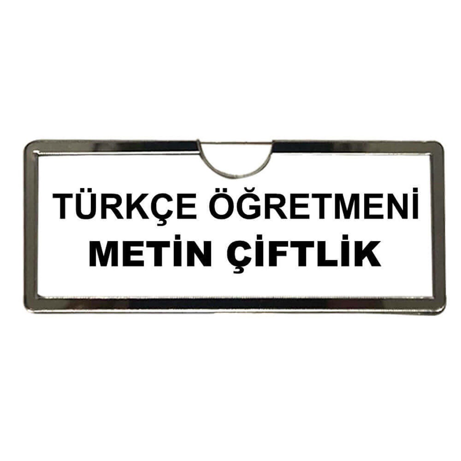 Öğrenci ve Öğretmen Dolap İsimliği (8,5X3,5cm)