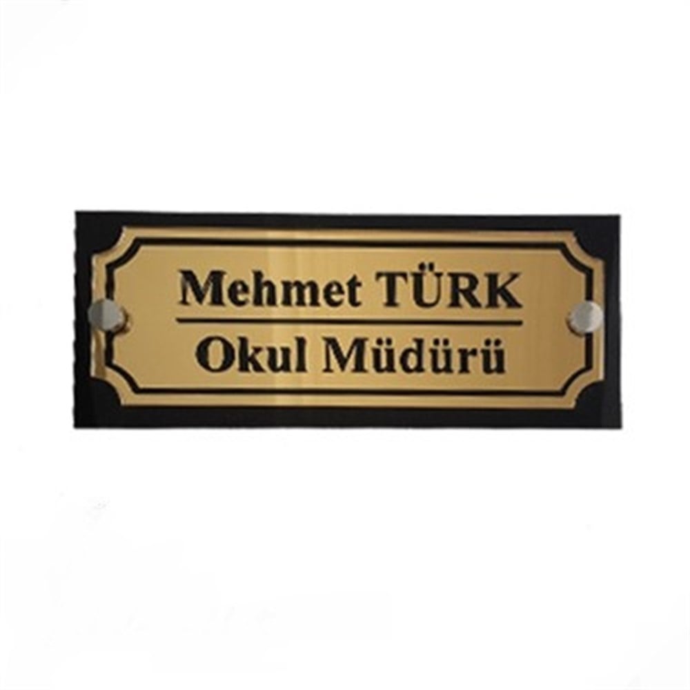 Okul Kapı İsimliği (9x22cm)