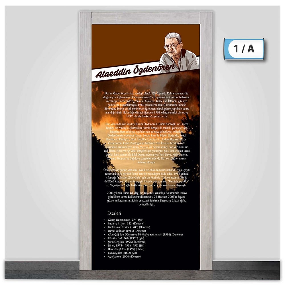 ork-kg453-LaminasyonsuzYedi Güzel Adam Alâeddin Özdenören Kapı GiydirmeLise KapılarıOkularenkkat