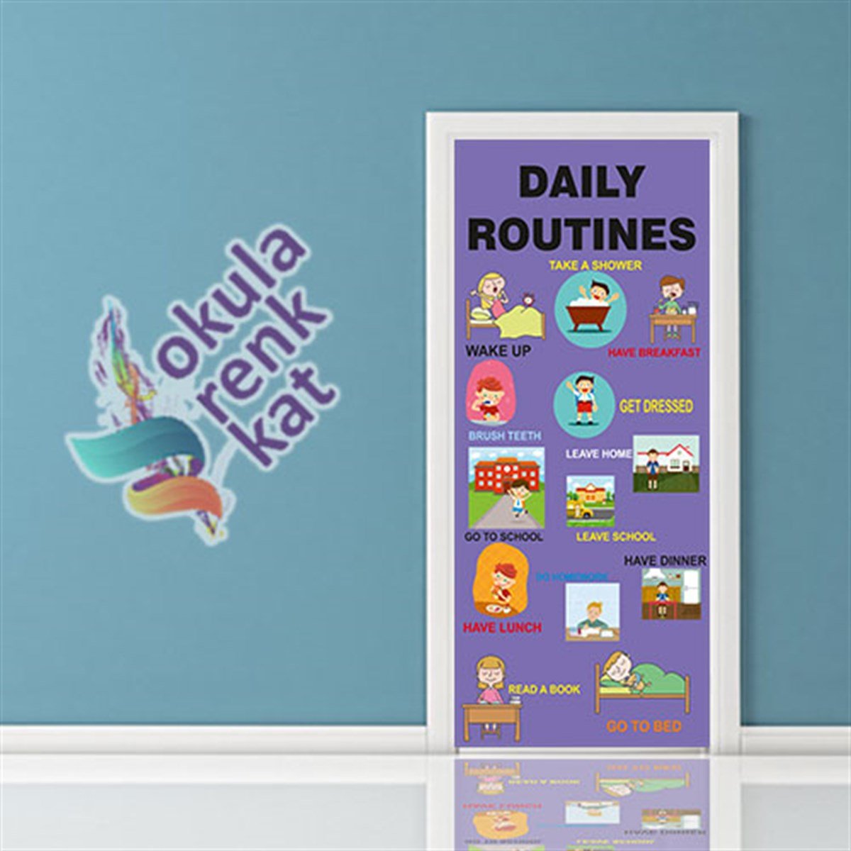 İngilizce Sınıfı Kapı Giydirme          