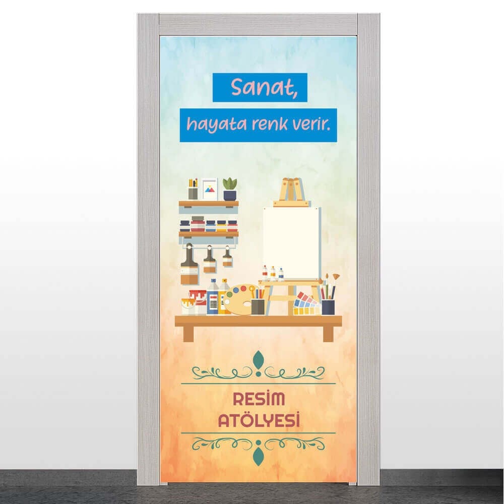 Resim Atölyesi Kapı Giydirme