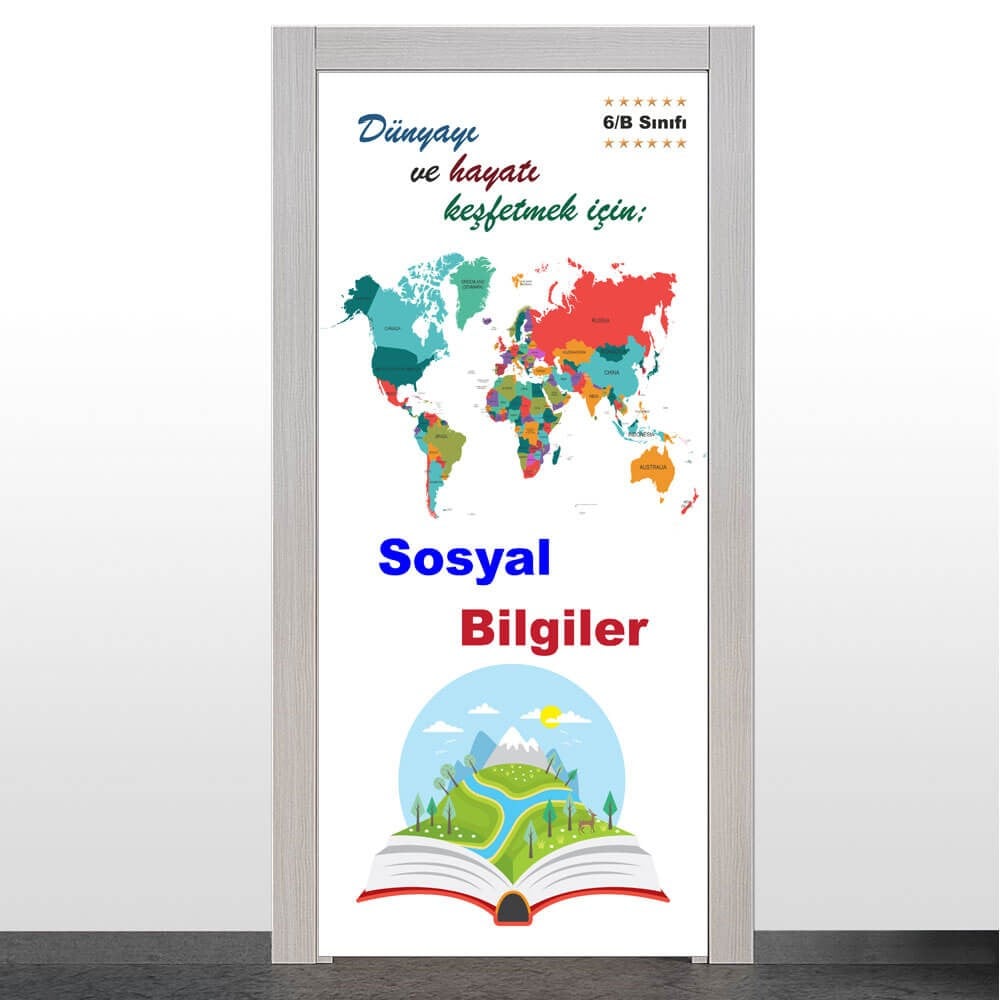 Sosyal Bilgiler Kapı Giydirme