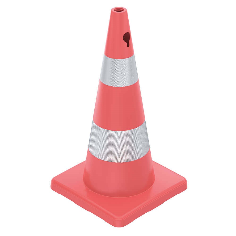 Trafik Konisi Dörtgen Pvc - 73 cm - Reflektifli