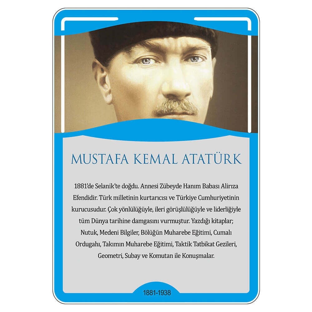 Türk Büyükleri - Atatürk Afişi