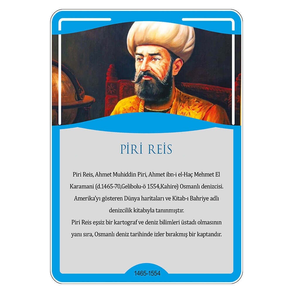 Türk Büyükleri - Piri Reis Afişi