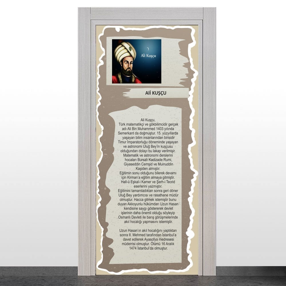 Türk Büyükleri Kapı Giydirme (Ali Kuşçu)