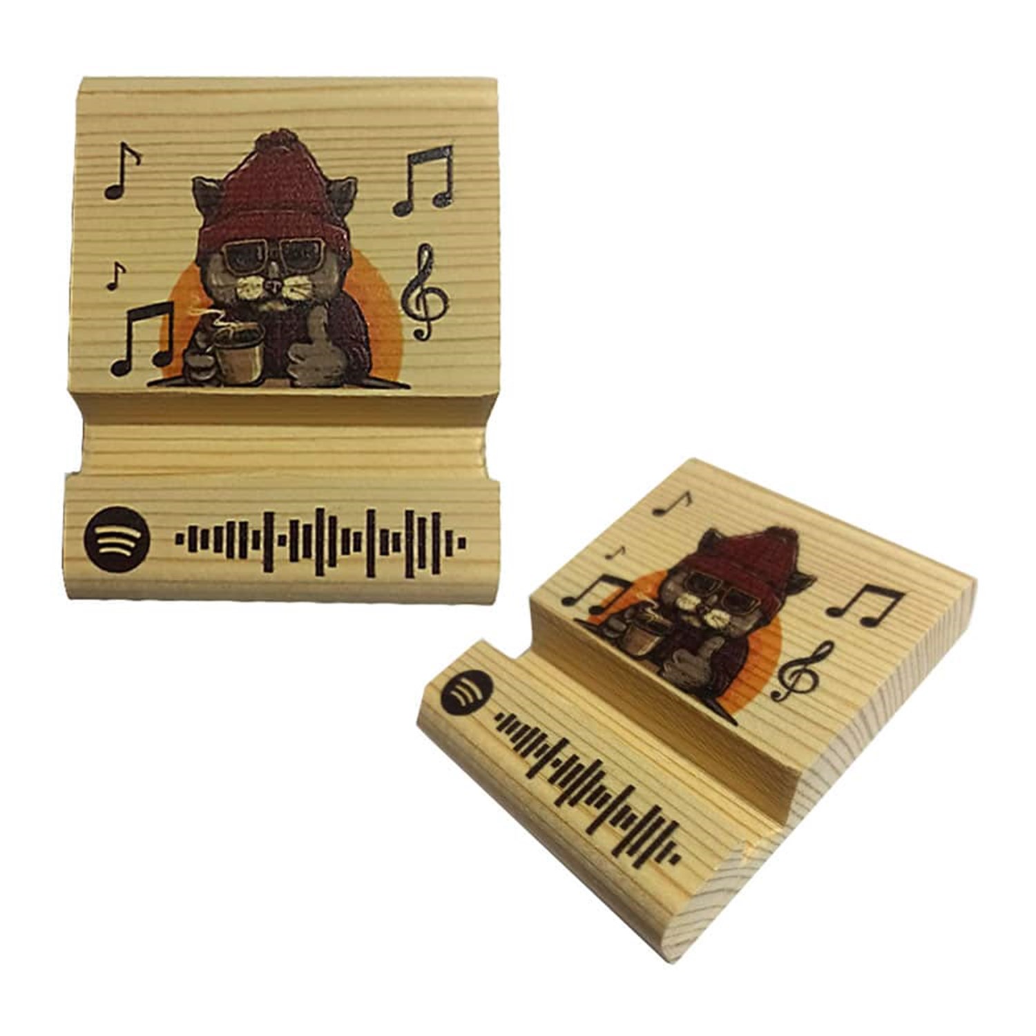 ZüccaciyeAhşap Telefon Tutmacı