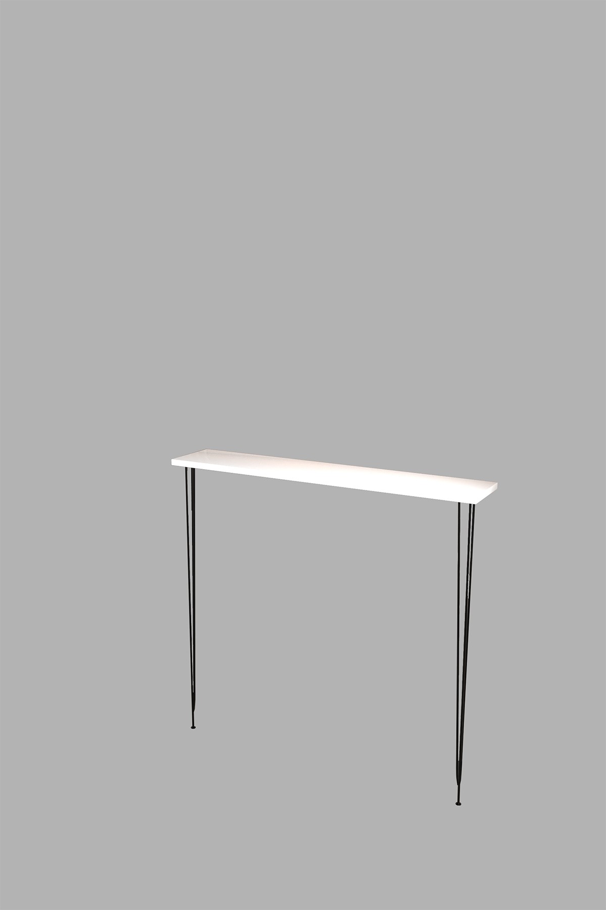 Ayna / DresuarViolet Minimalist Metal Ayaklı Dar Dresuar Dekoratif Petek Üstü Dresuar 90 Cm