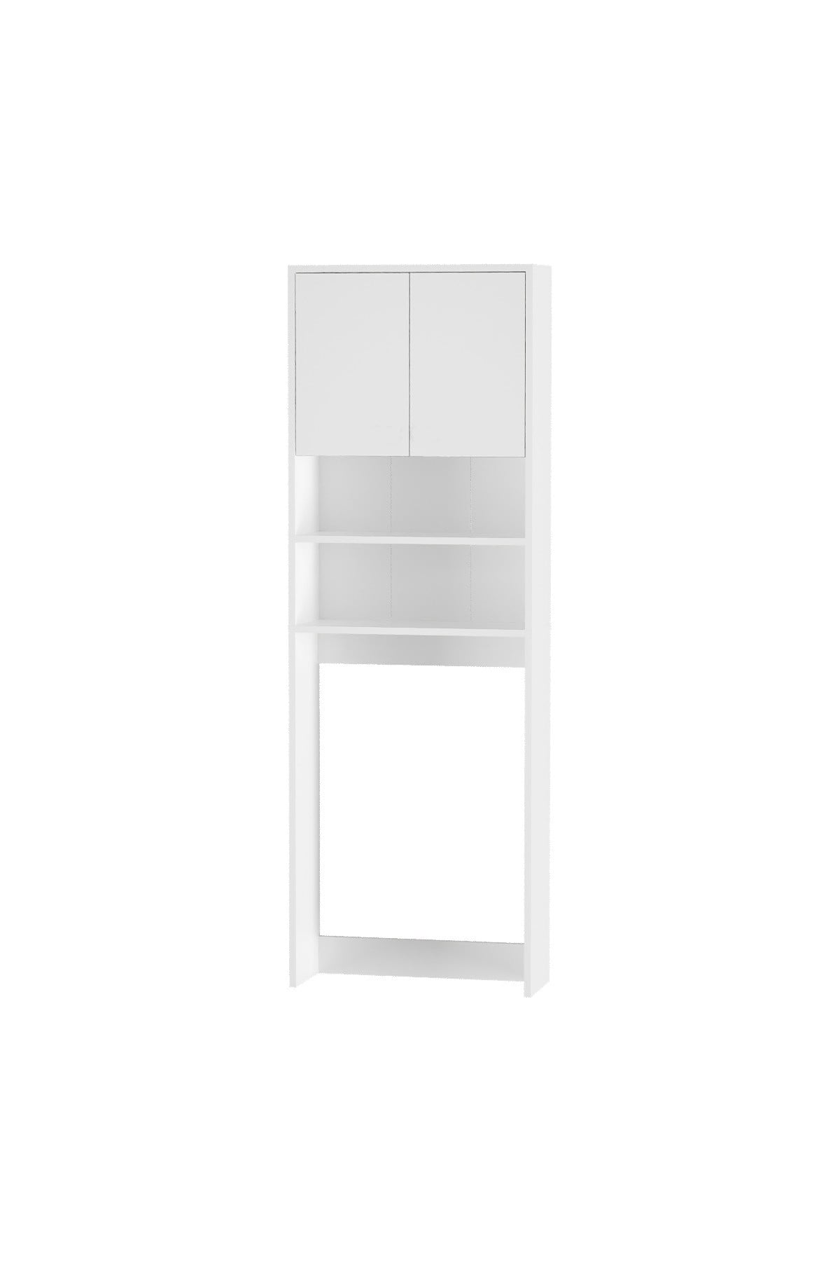 Çamaşır Makinesi DolabıPlato Çamaşır Makinesi Dolabı 4 Raflı 2 Kapaklı Çamaşır Makinesi Dolabı Banyo Dolabı