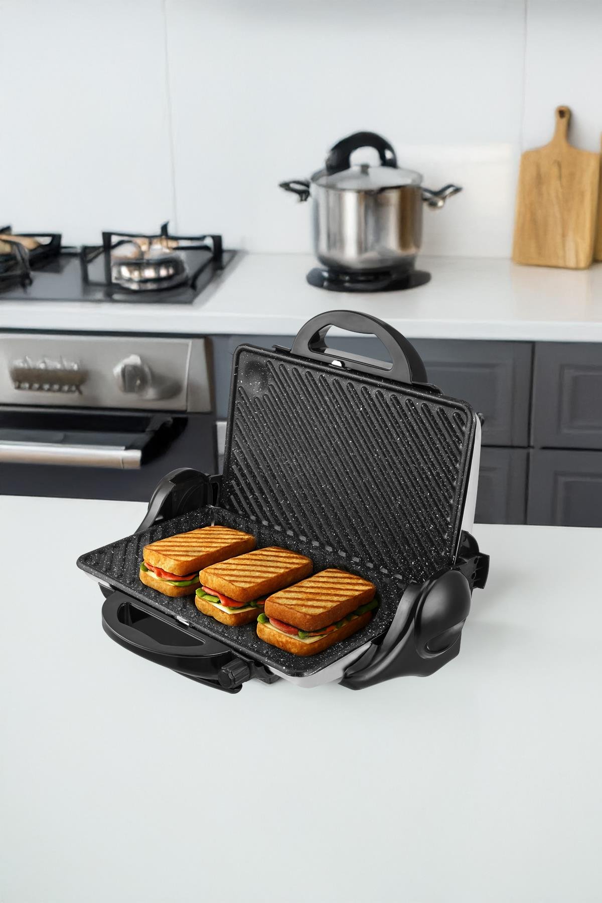Tost MakinesiAwox Orion Gri Tost Makinesi