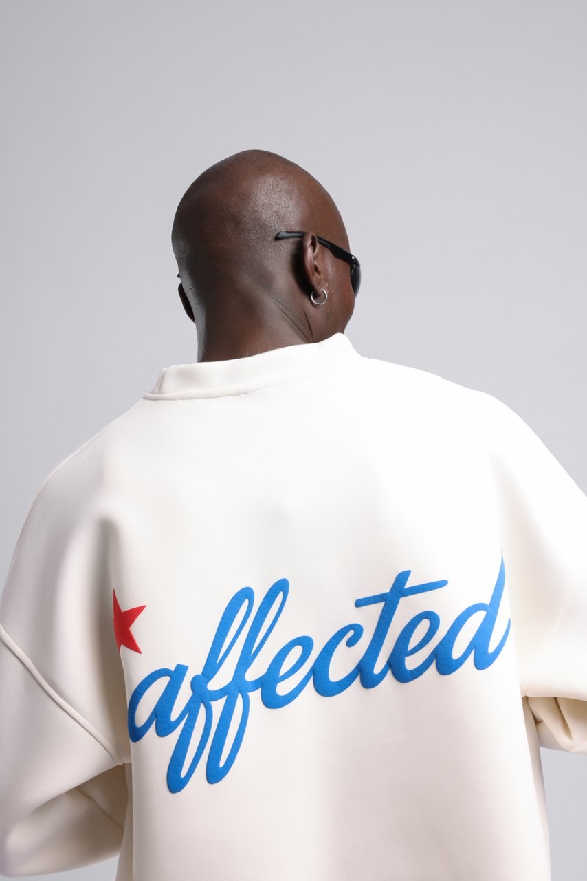Affected Kabartma Baskılı Ecru