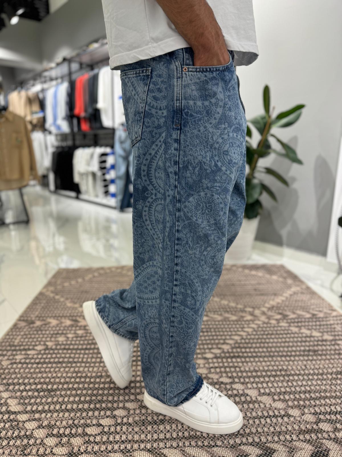 Baggy Desenli Pantolon