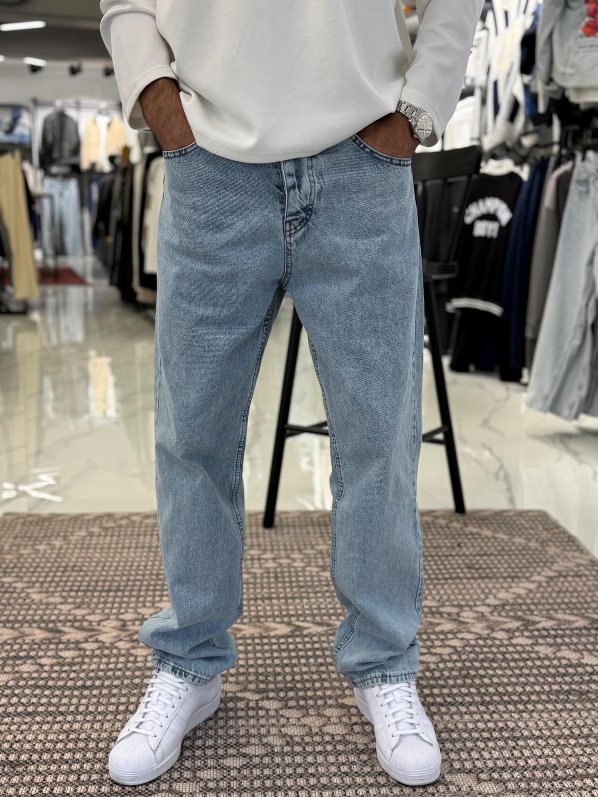Baggy Kot Pantolon Buz Mavi