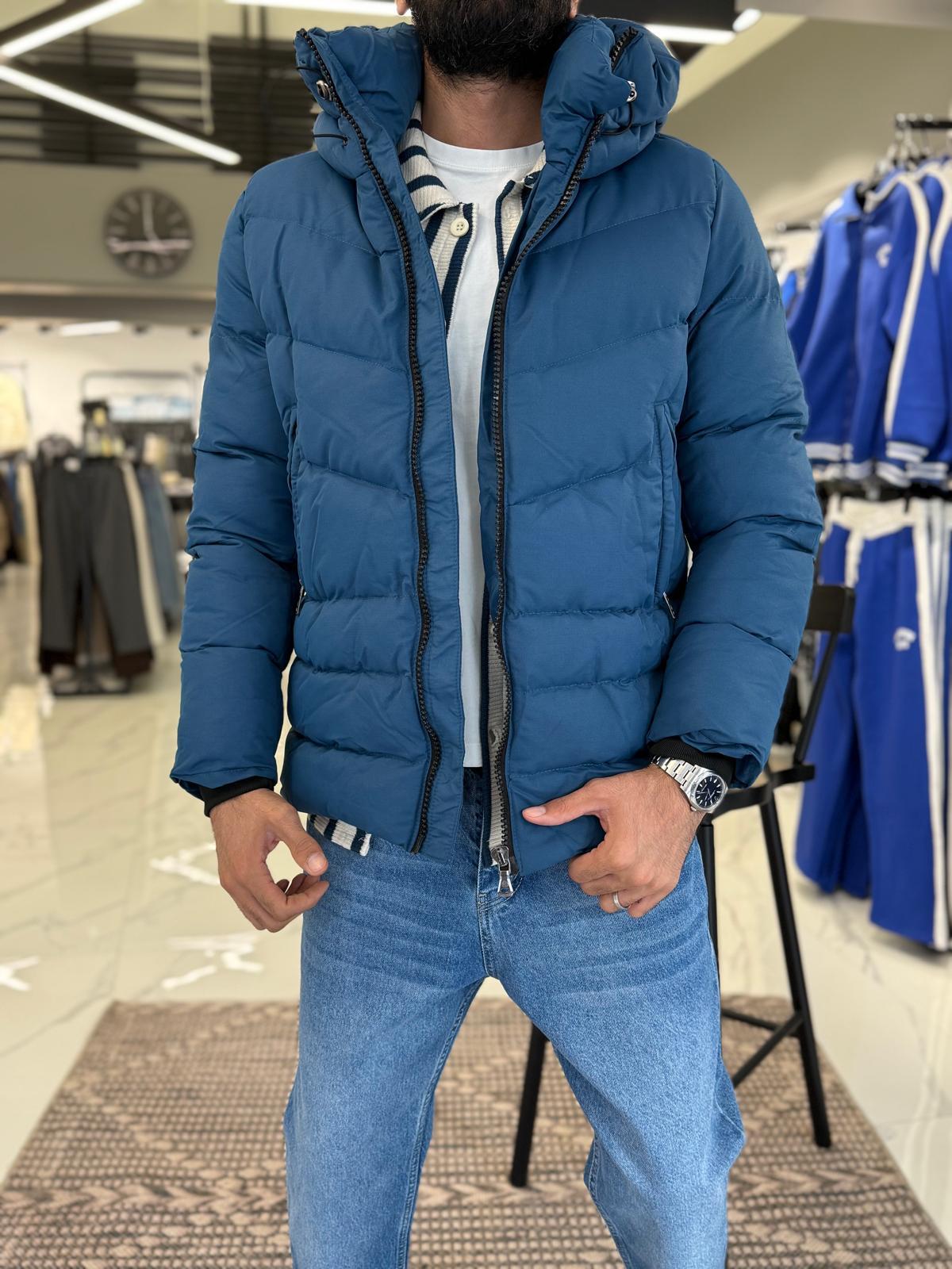 Basic Kalın Mont Mavi