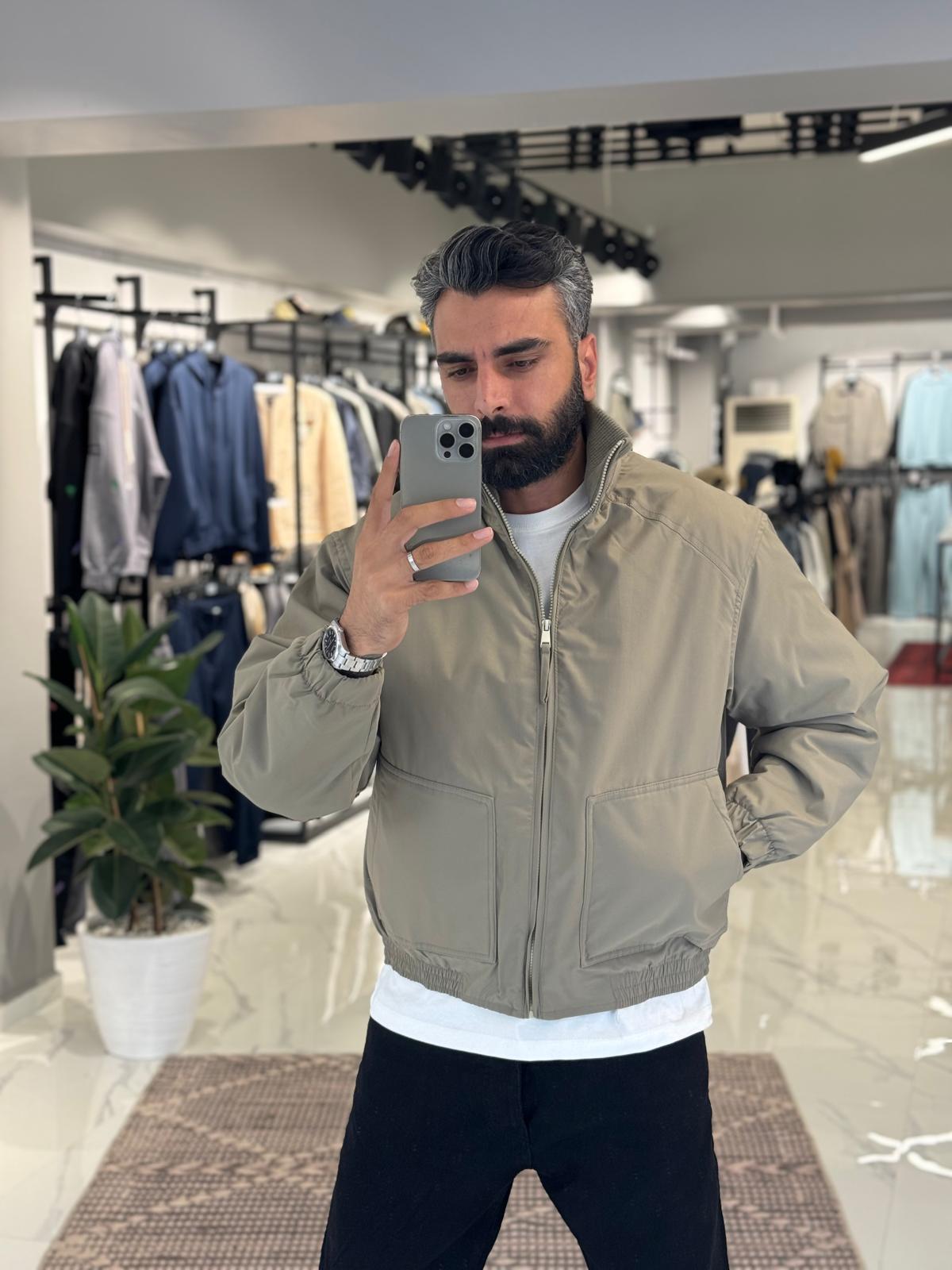 Basic Şişme Mont Haki
