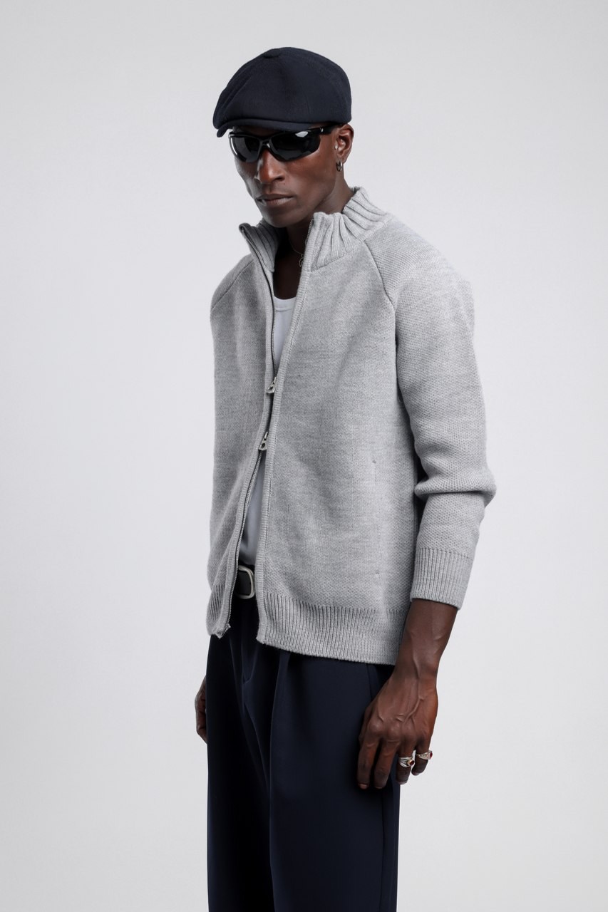 Çift Yön Fermuarlı Triko