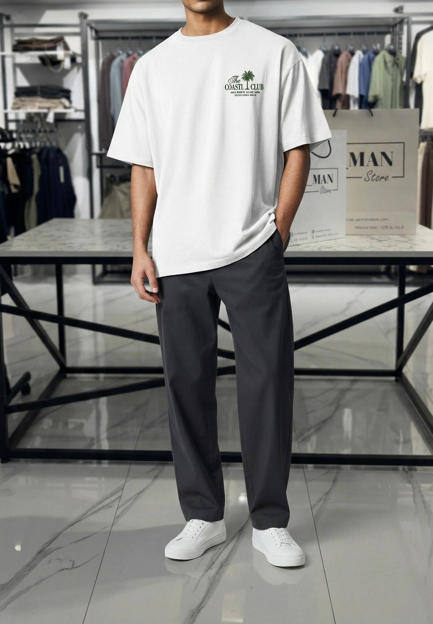 Coastal Club Oversize Beyaz