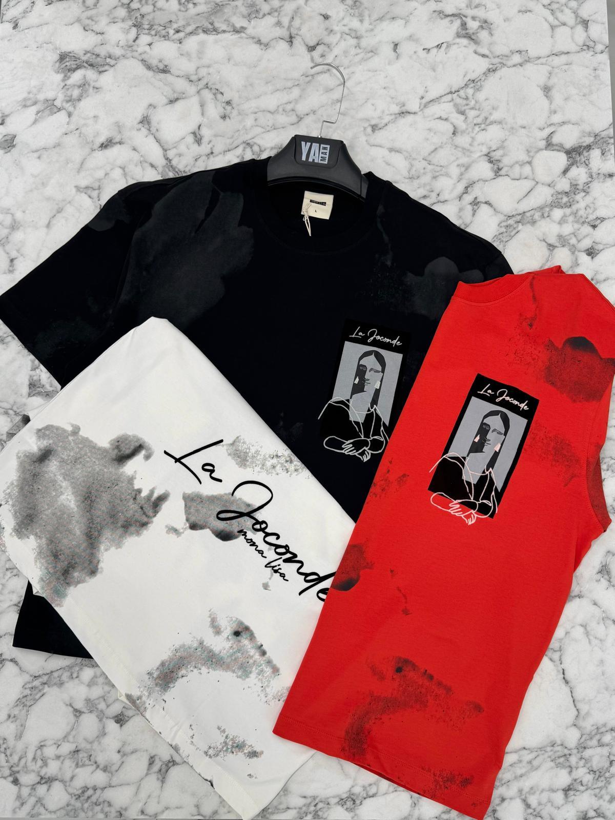 Flok Baskılı Oversize Tişört Turuncu