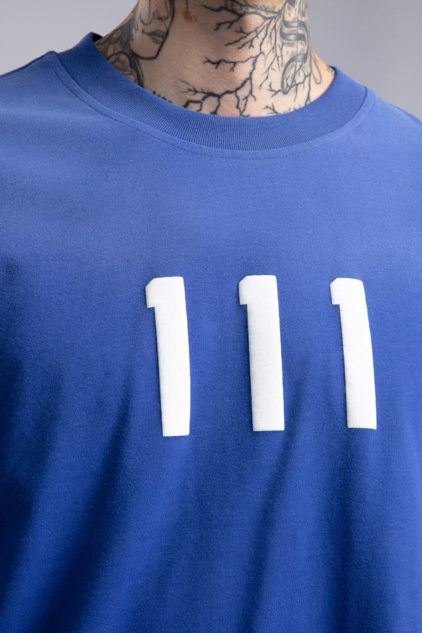 İnce Basic Pistole Sweatshirt Mavi