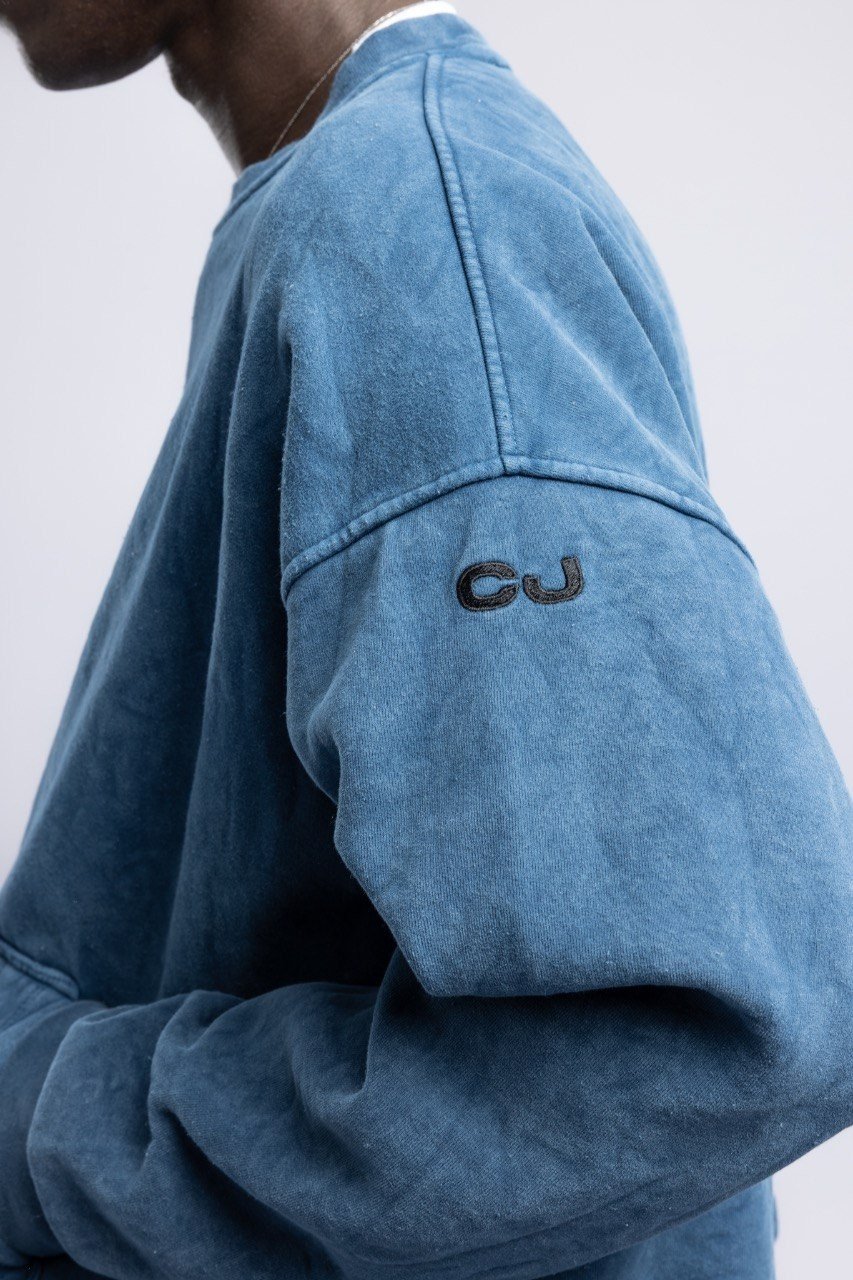 Kanguru Cepli Oversize Sweatshirt Lacivert