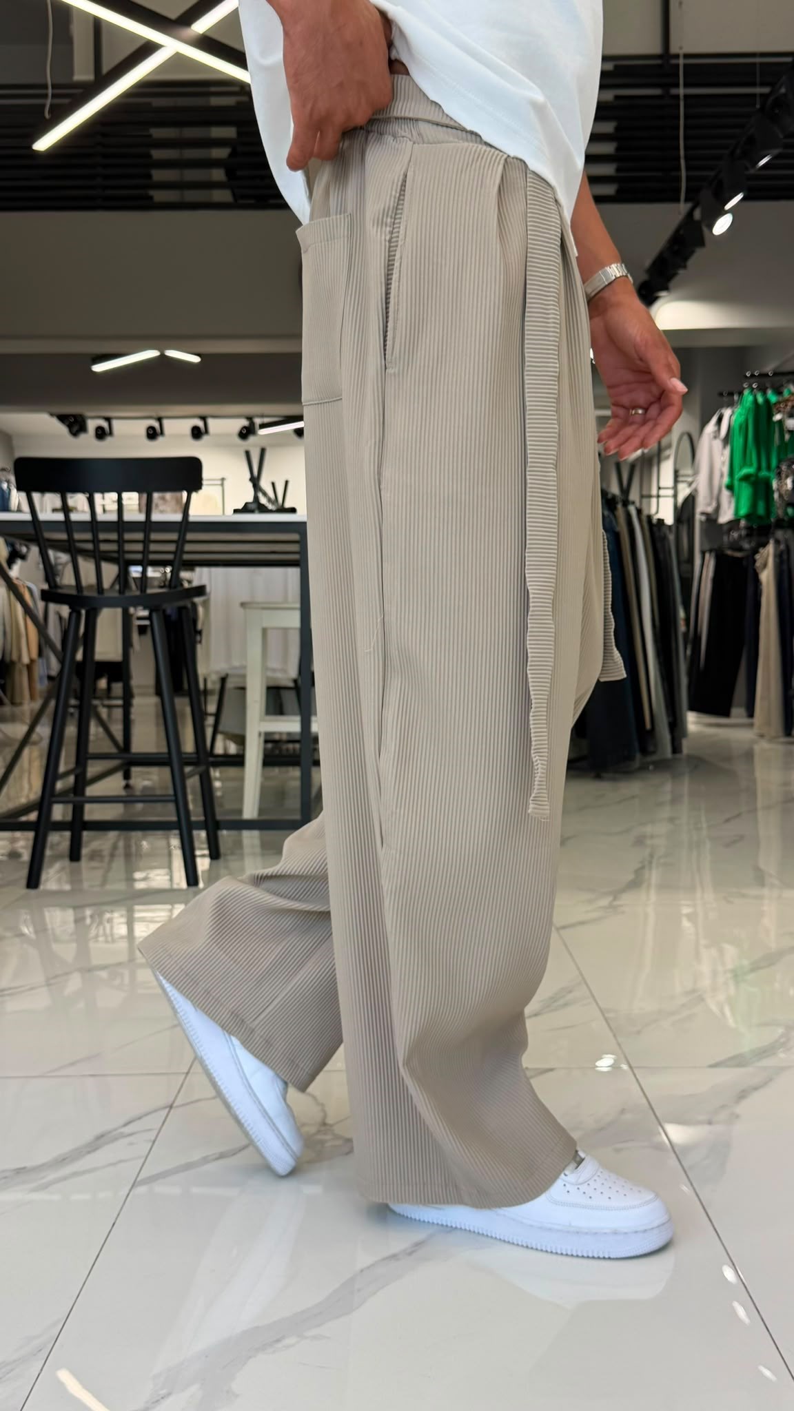 Kore Kesim Premium Pantolon Bej