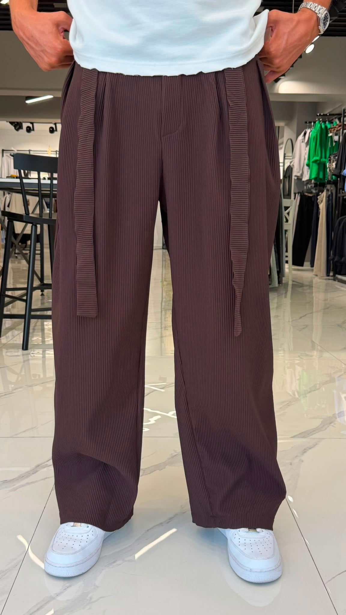 Kore Kesim Premium Pantolon Kahve