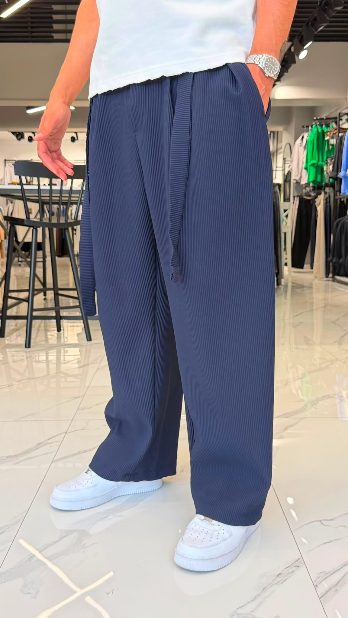 Kore Kesim Premium Pantolon Lacivert