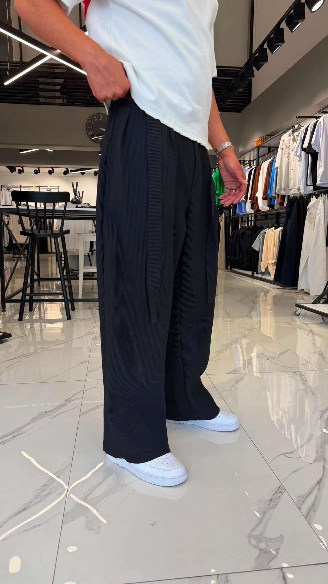 Kore Kesim Premium Pantolon Siyah