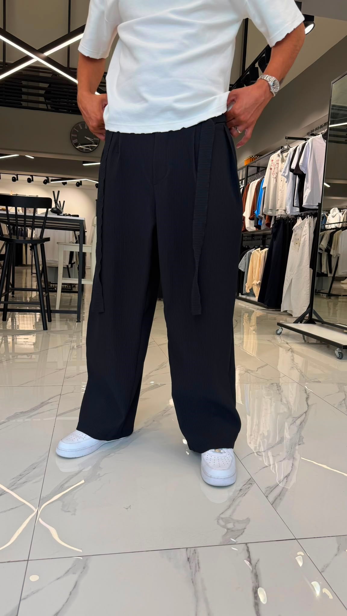 Kore Kesim Premium Pantolon Siyah