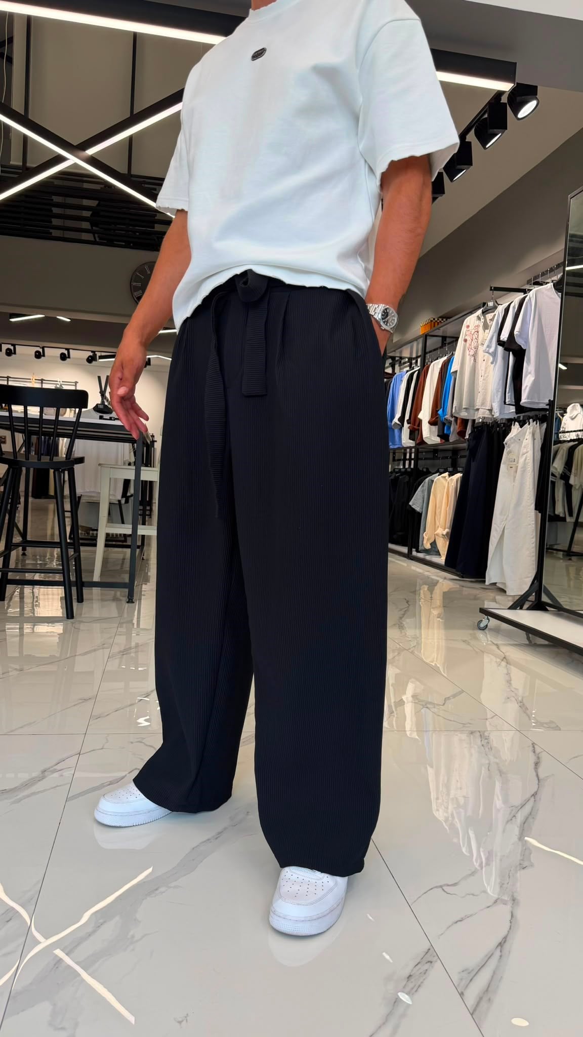 Kore Kesim Premium Pantolon Siyah