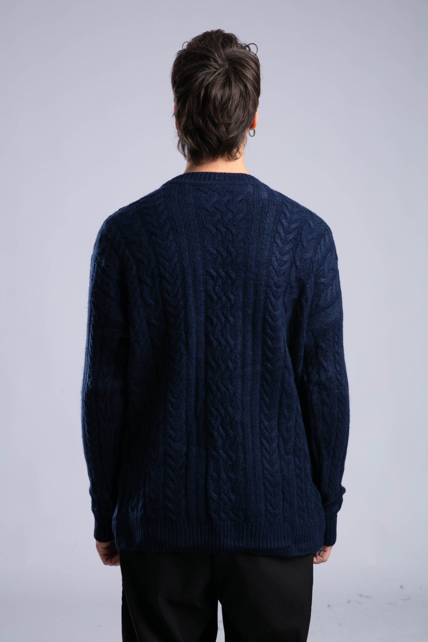 Örgü Triko Kazak Blue
