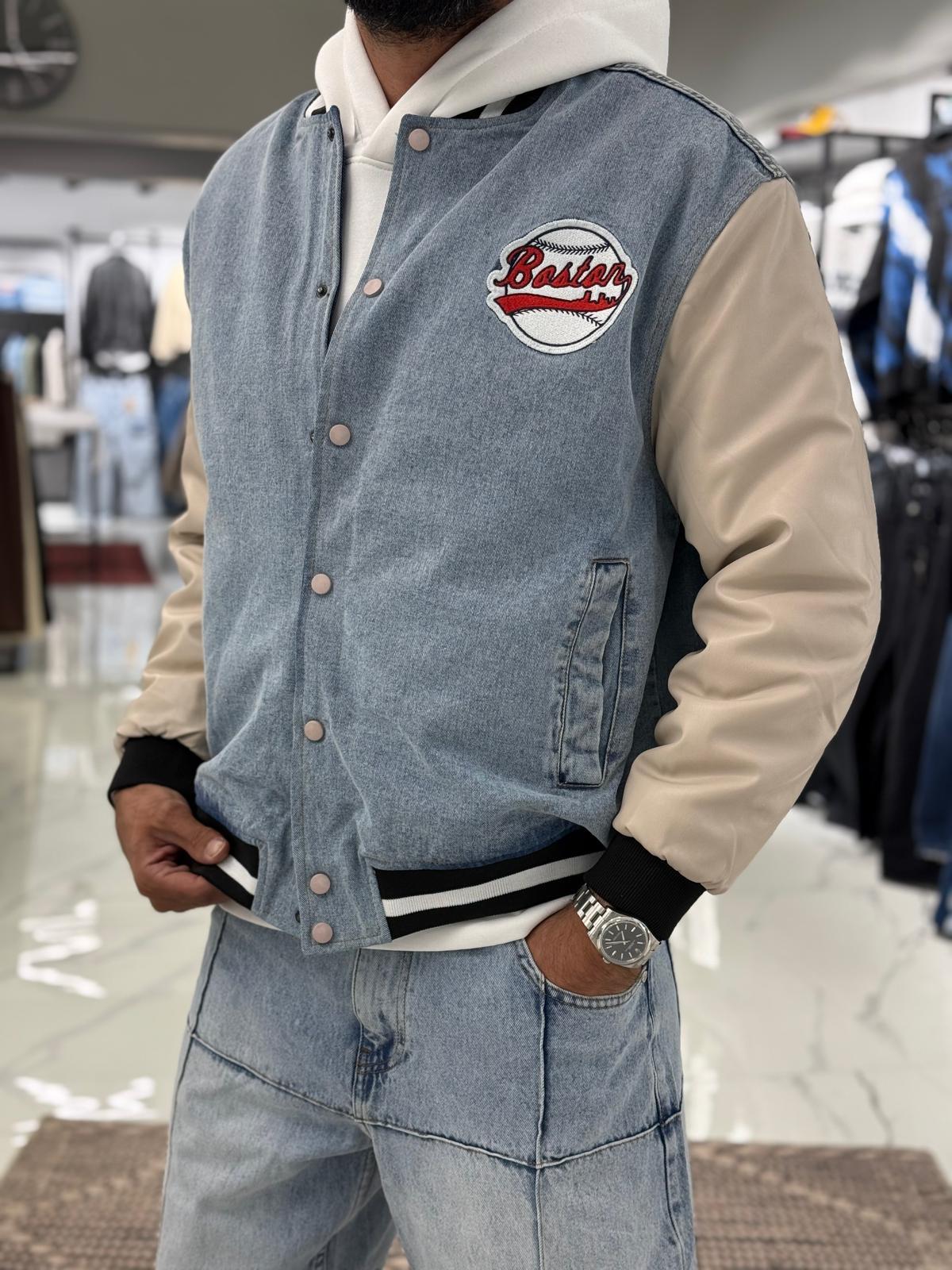 Oversize Kol Deri Detaylı Mont ( Premium Üründür)
