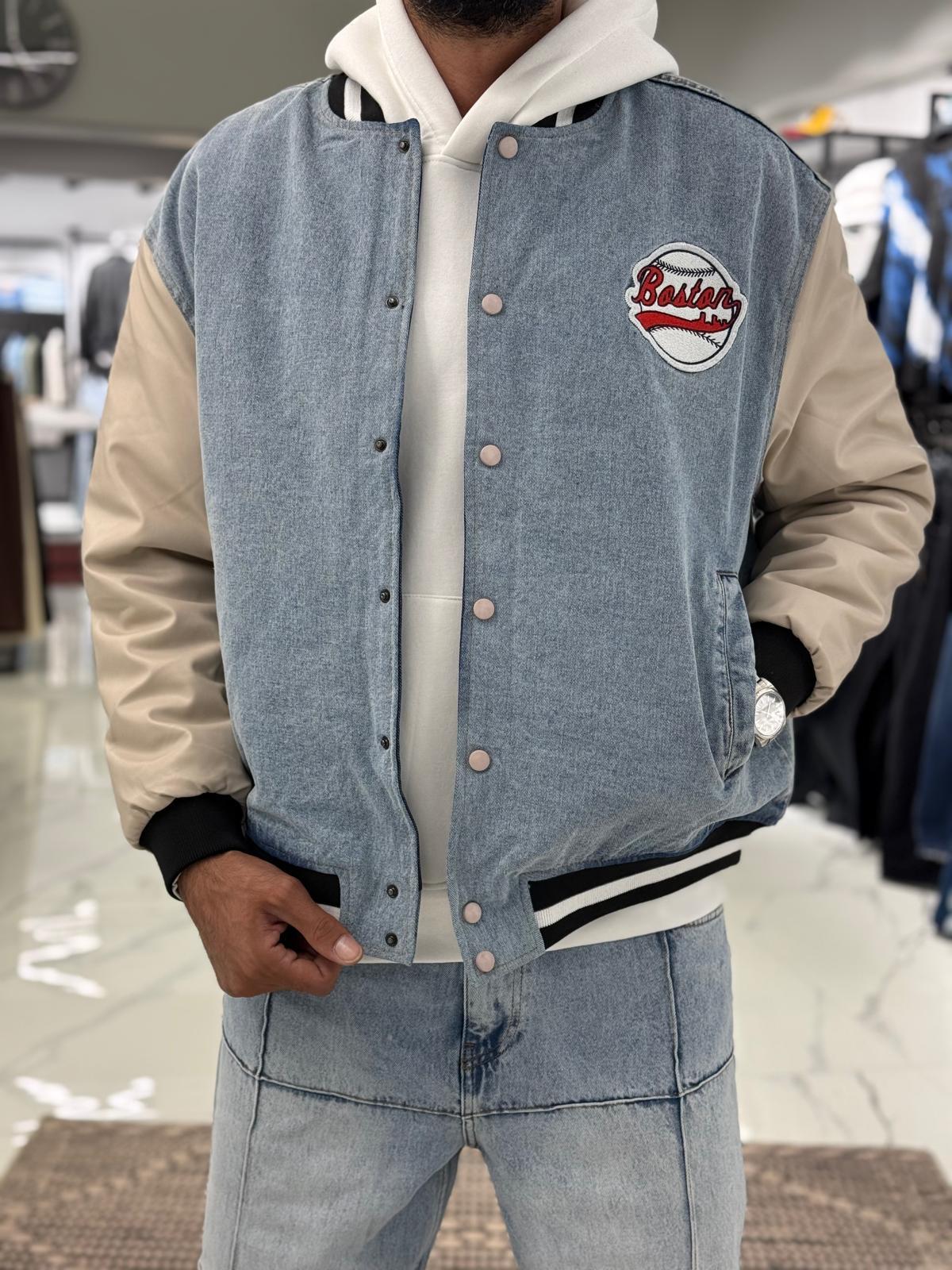 Oversize Kol Deri Detaylı Mont ( Premium Üründür)