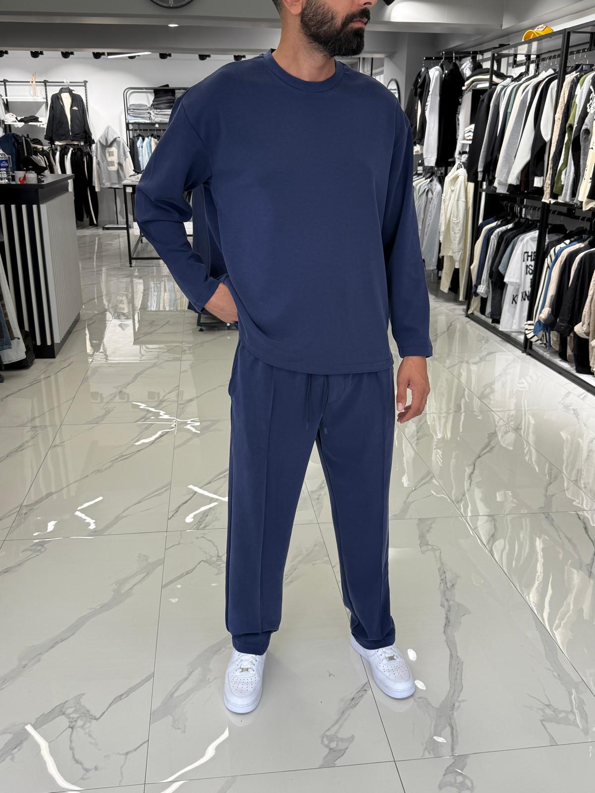 Oysho Kumaş Basic Takım Lacivert
