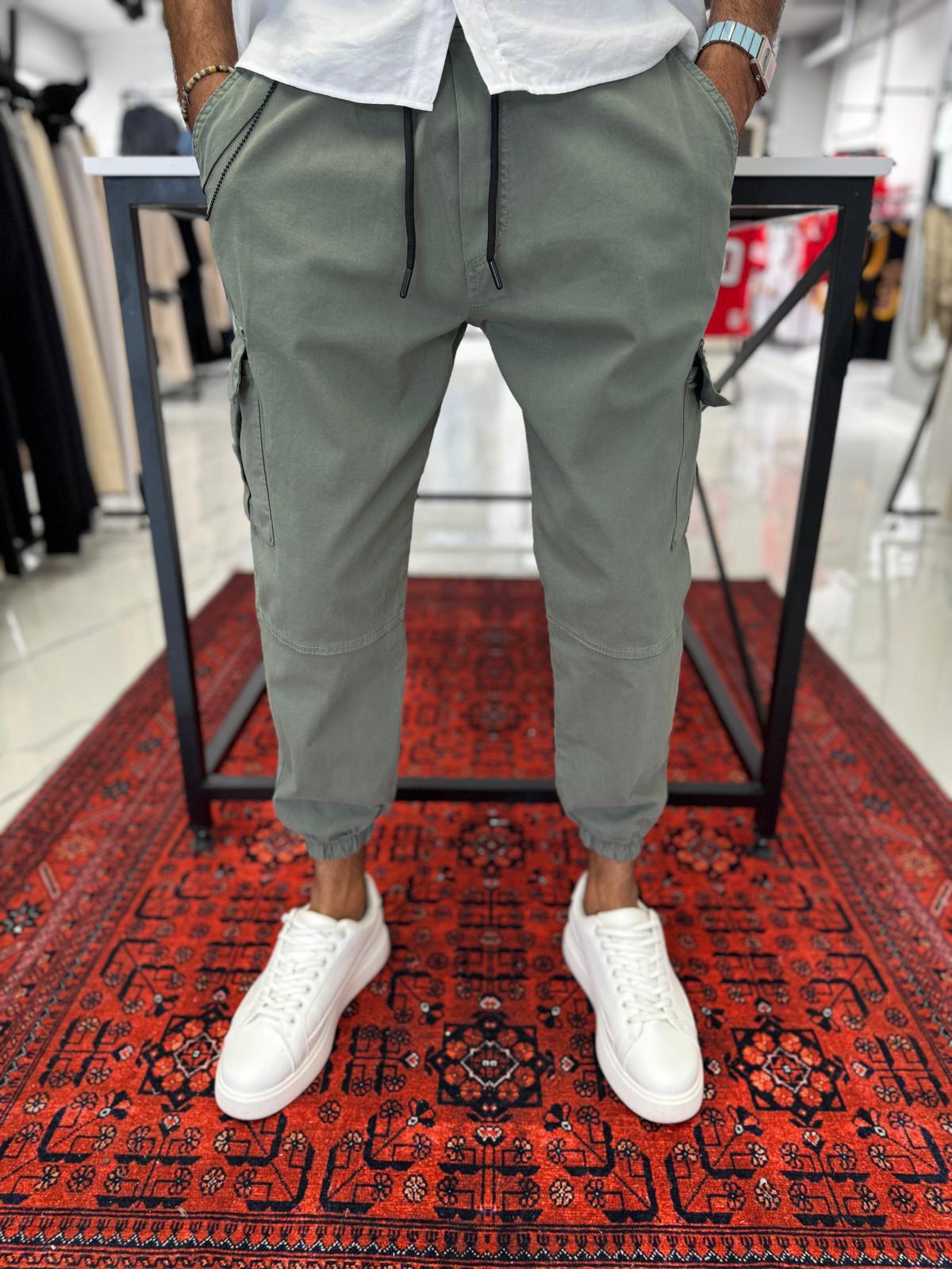 Paça Lastik Jogger Füme
