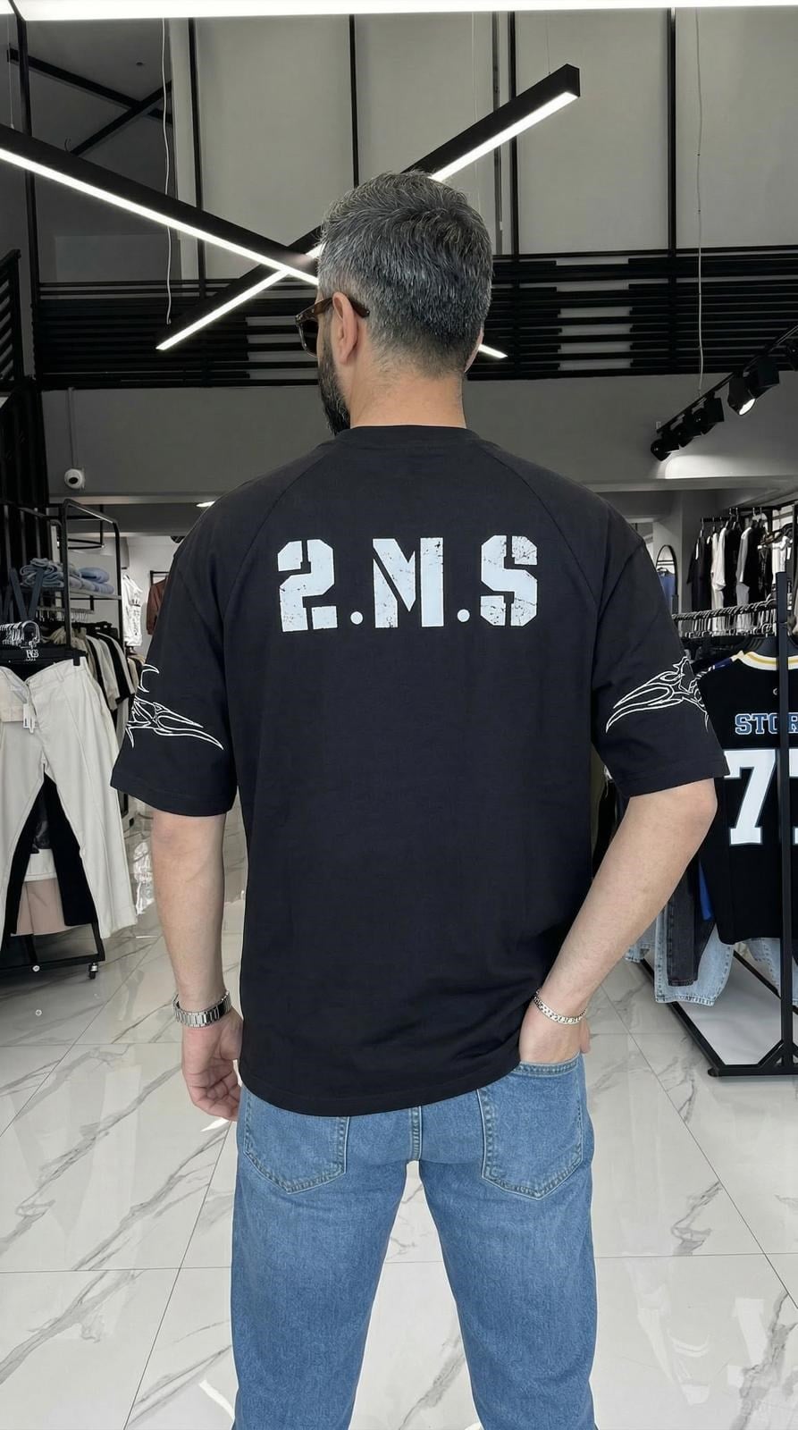 Premium 03 Baskı Oversize T-shirt Siyah