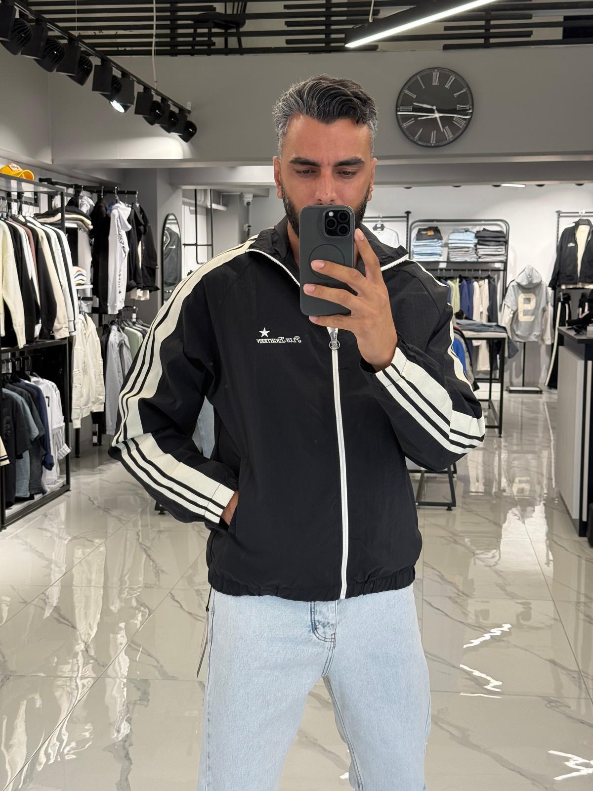 Premium Paraşüt Kumaş Ceket Siyah