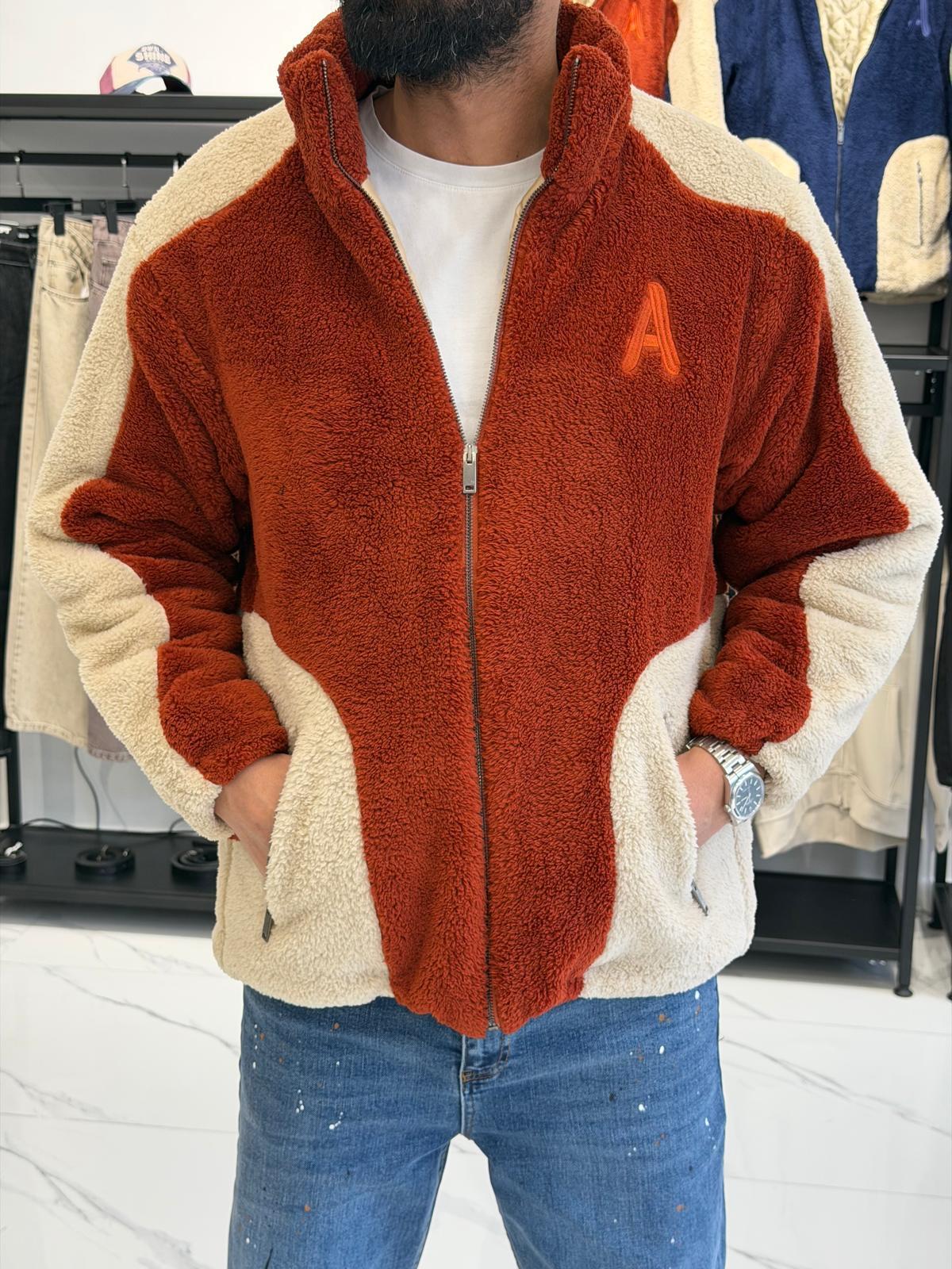 Premium Peluş Mont Tarçın