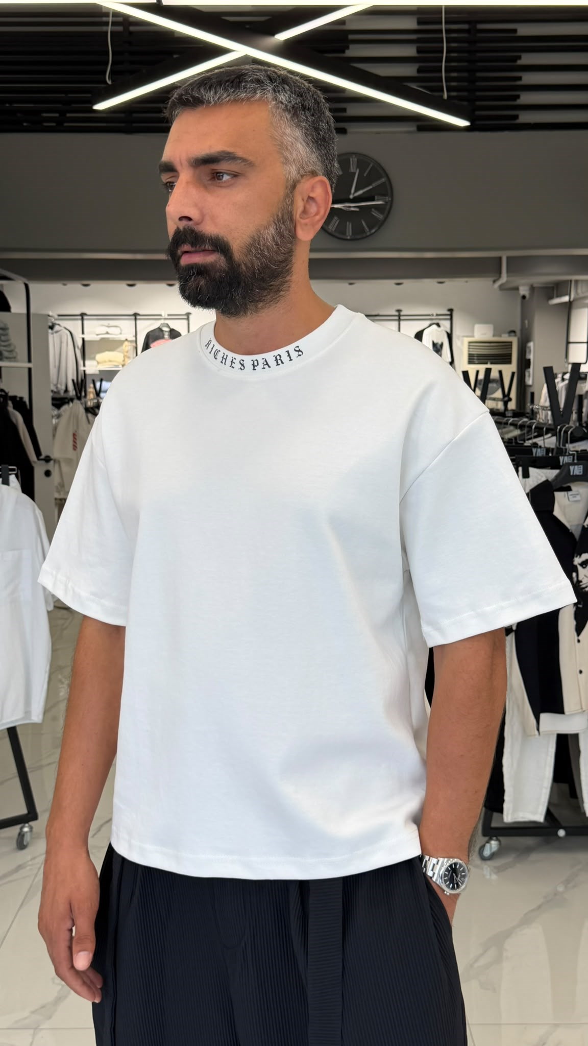 Richessimo Angel Oversize Tişört Beyaz