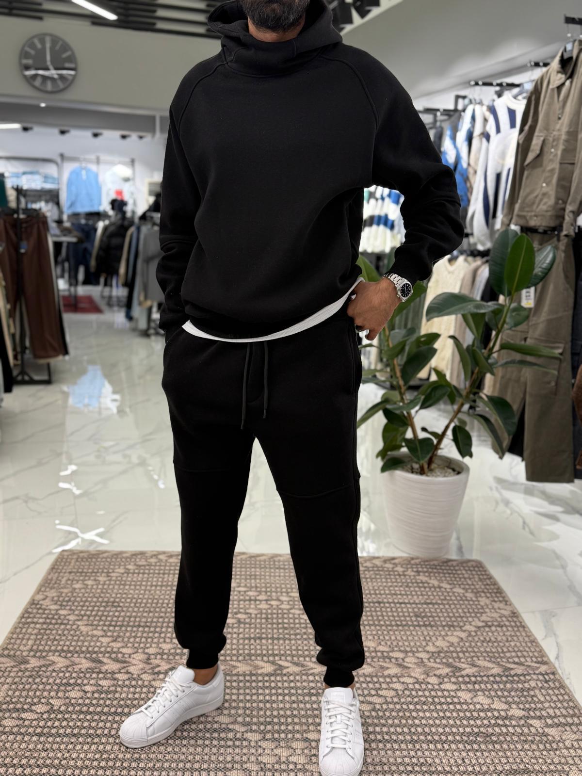 Şardonlu Basic Takım Siyah