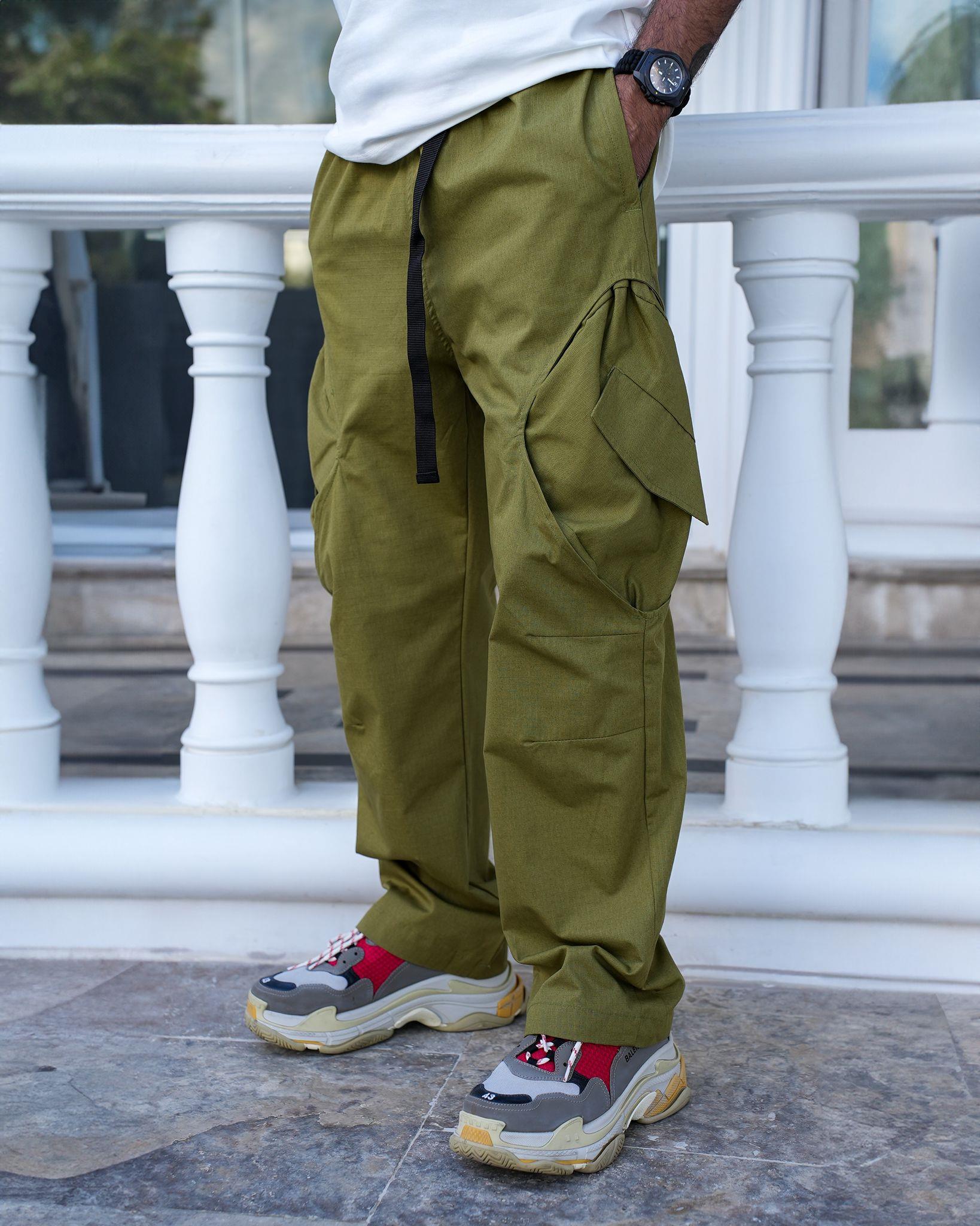 Special Premium Kargo Cep Detayli Pantolon Haki