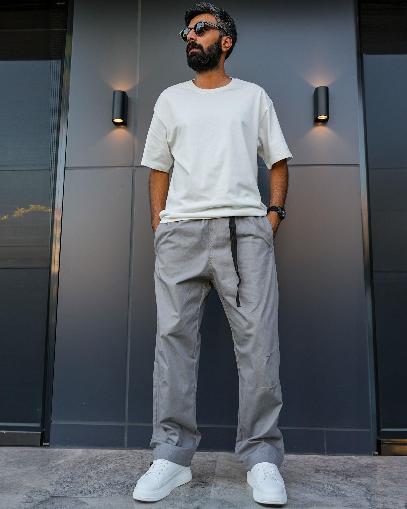 Special Premium Kargo Cep Detaylı Pantolon Gri