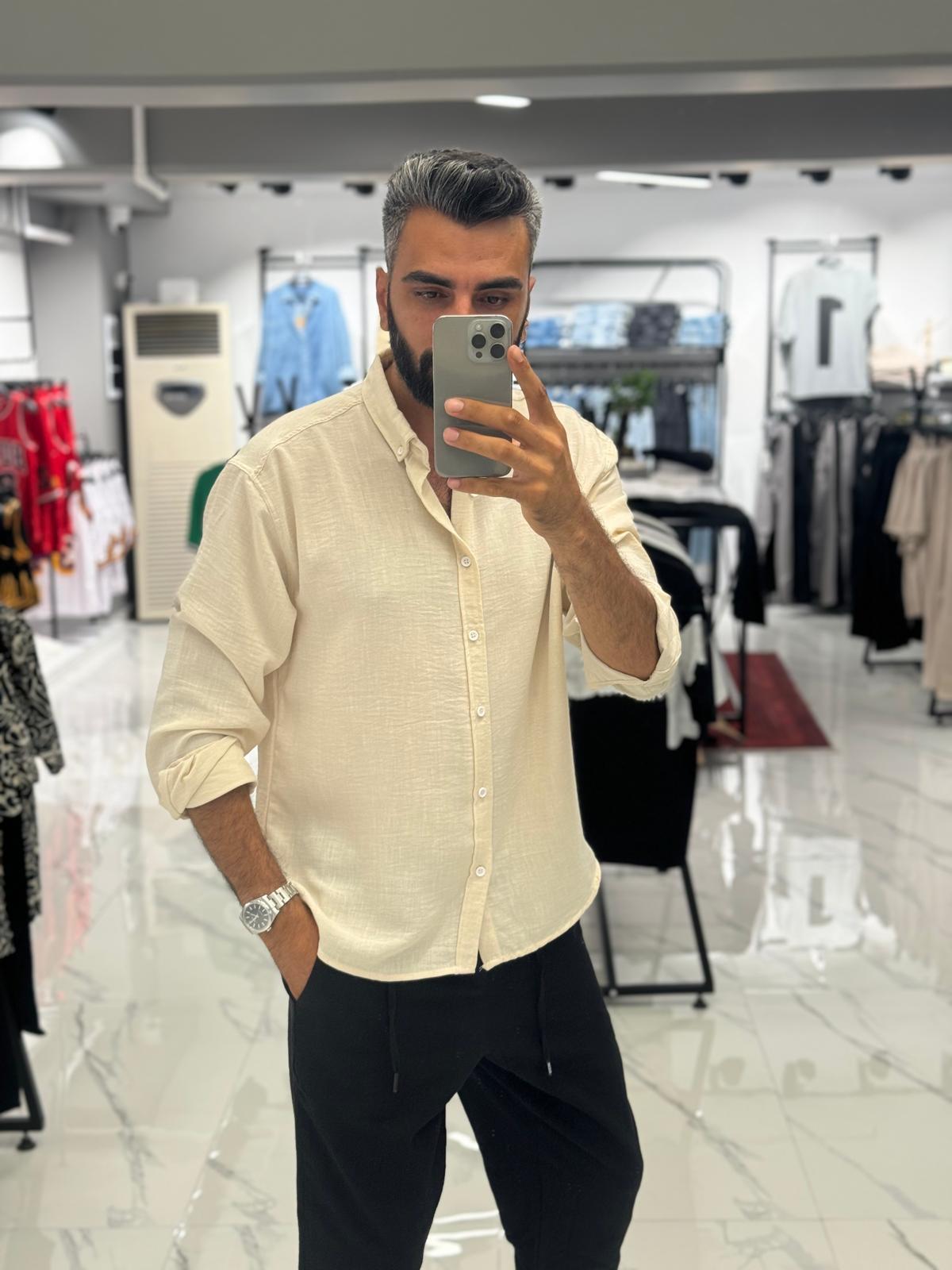Tiril Tiril Oversize Gömlek Krem